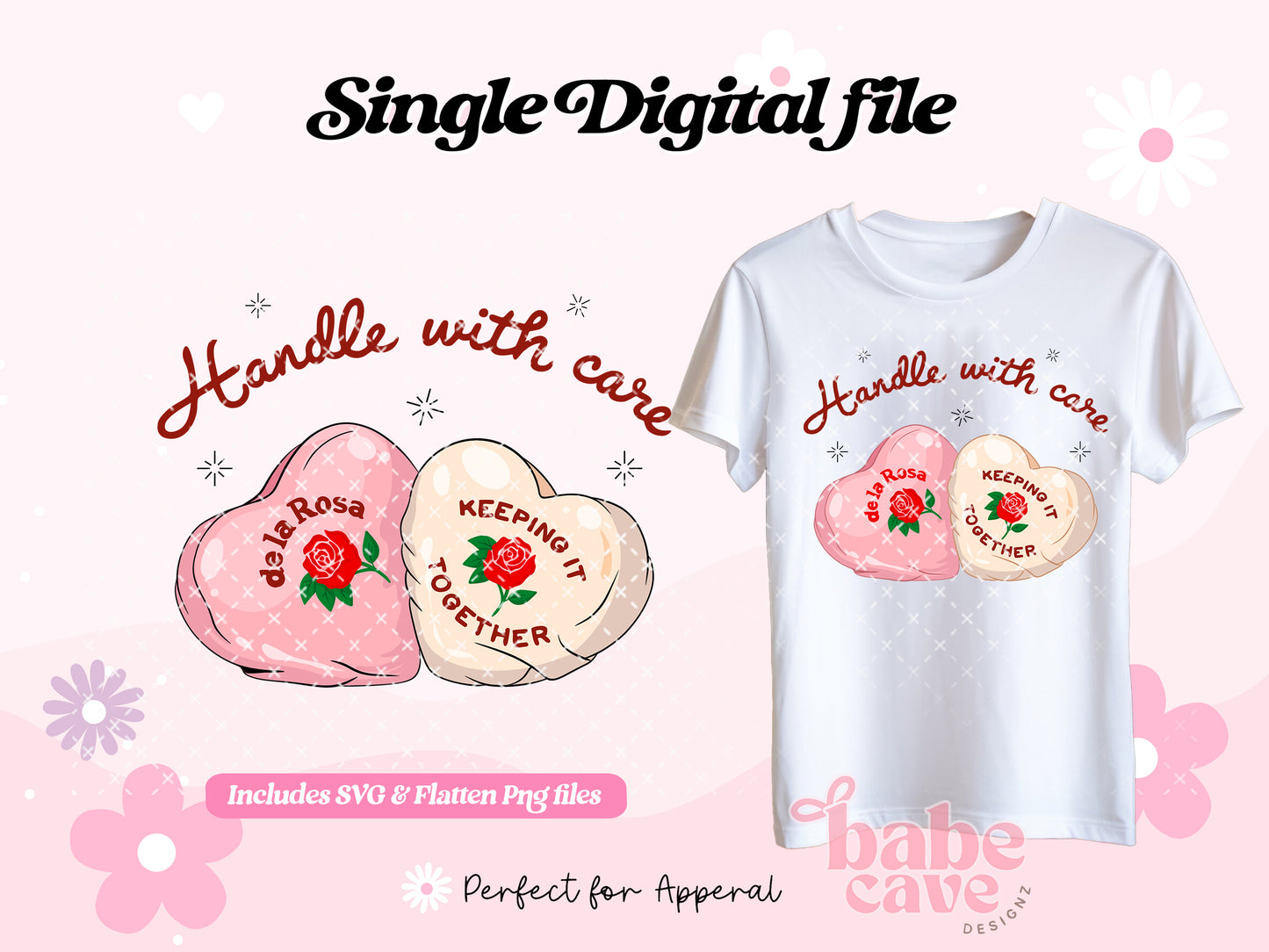 Handle with care Affirmation Png Digital File