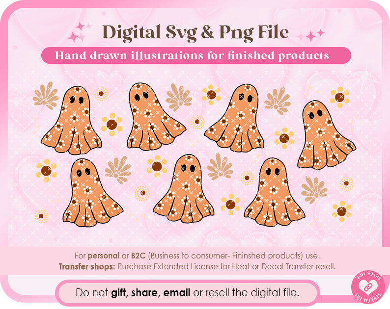 Ghost de Barro 16oz wrap Svg & Png