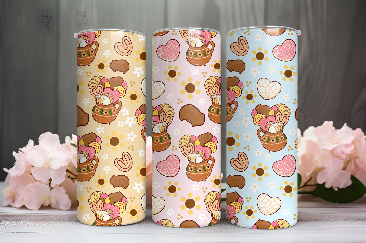 Panecitos de Barro Seamless pattern 20oz Tumbler Png