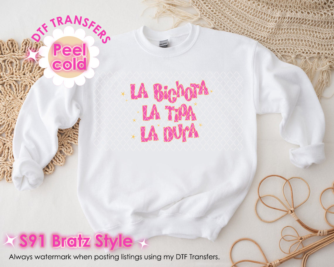 DTF Transfer S91 La Bichota 90s Style
