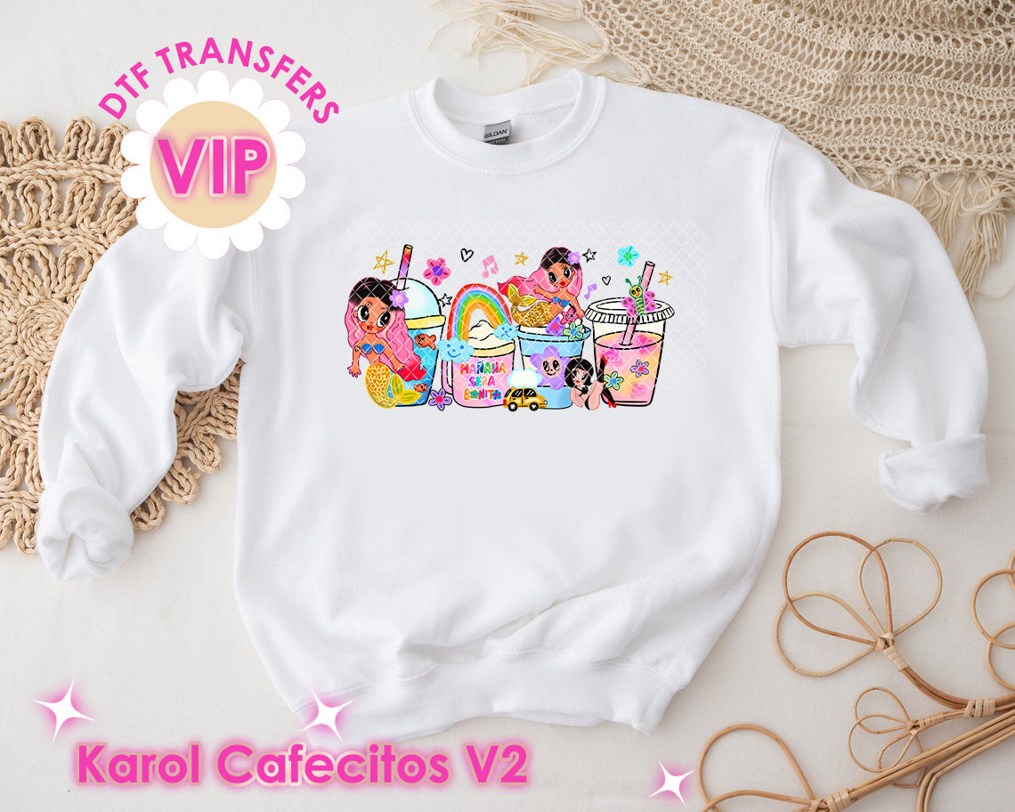 DTF Transfer MSB Cafecitos Style 2