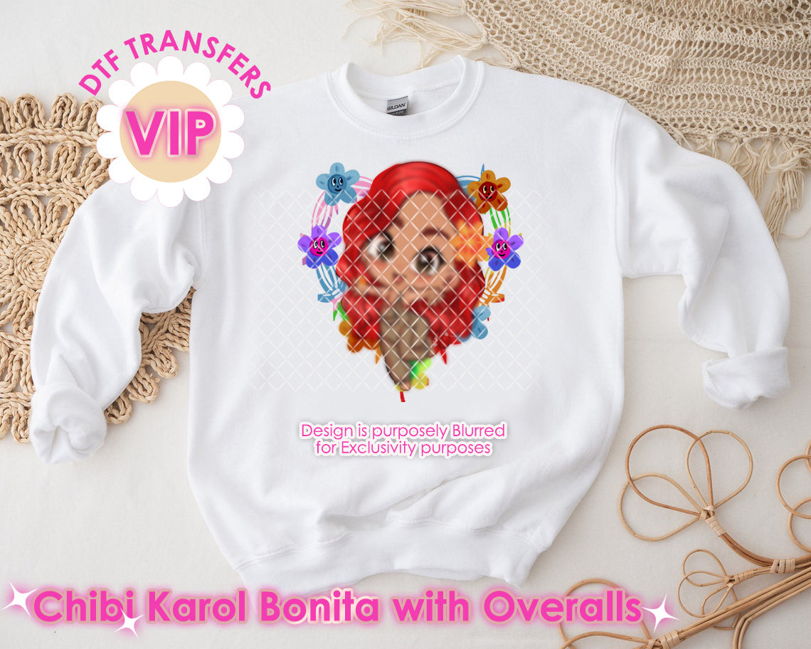 DTF Transfer Chibi Bonita 3 Styles