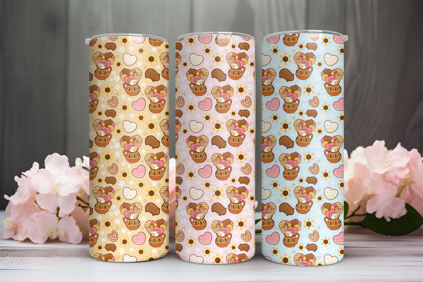 Panecitos de Barro Seamless pattern 20oz Tumbler Png