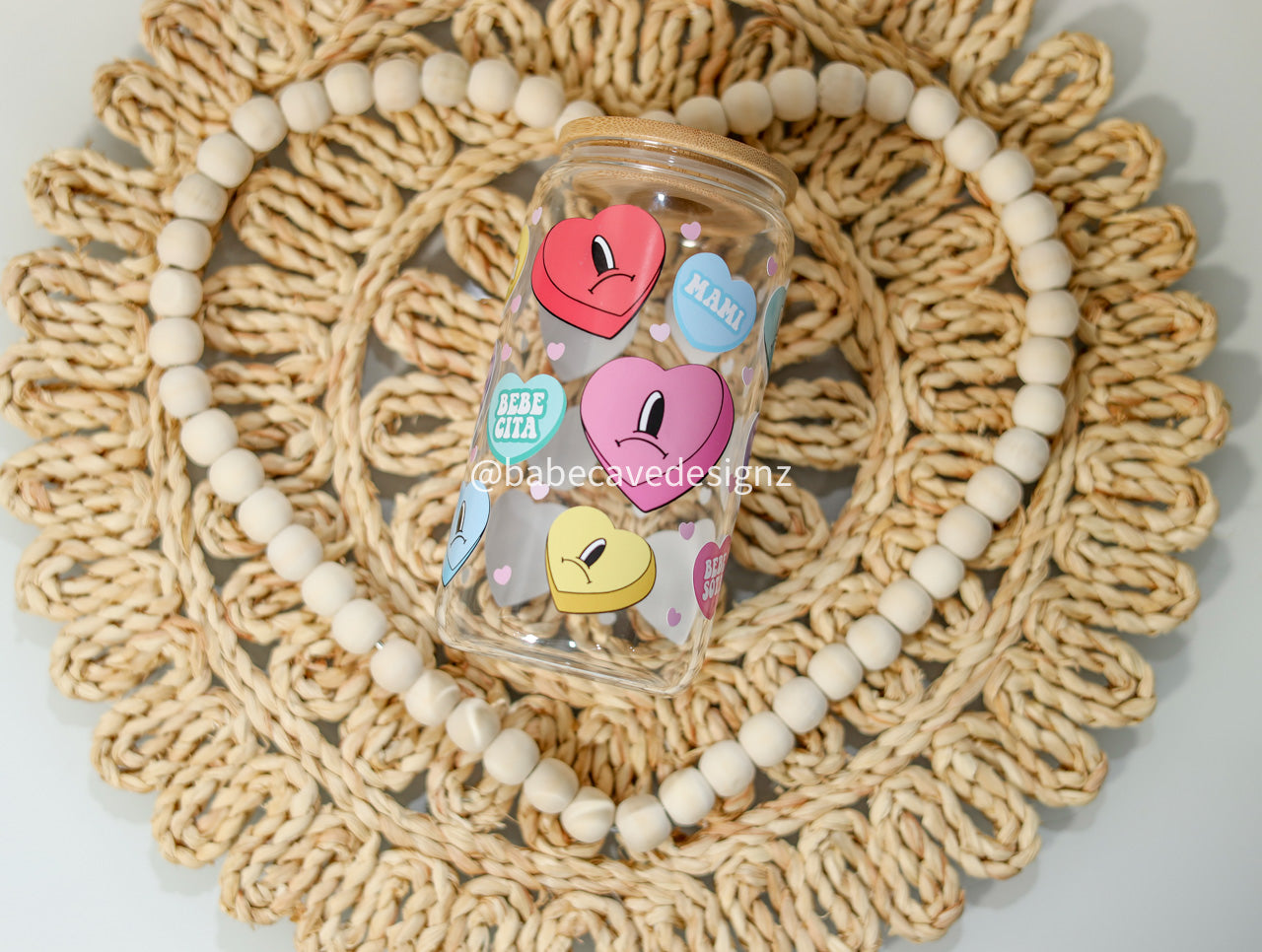 Benito Conversation hearts Valentine Edition Clear or Frosted