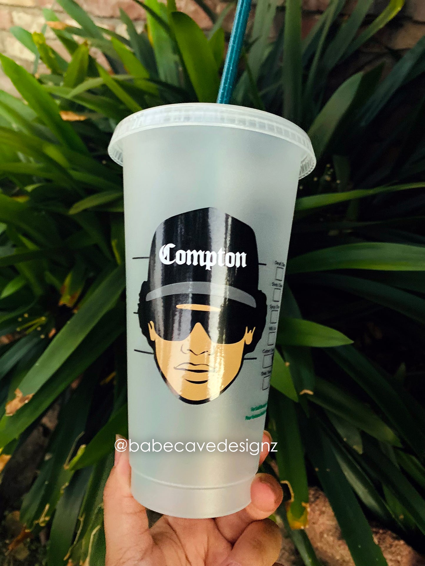 Eazy E Rapper 90's raised me Starbucks Cup