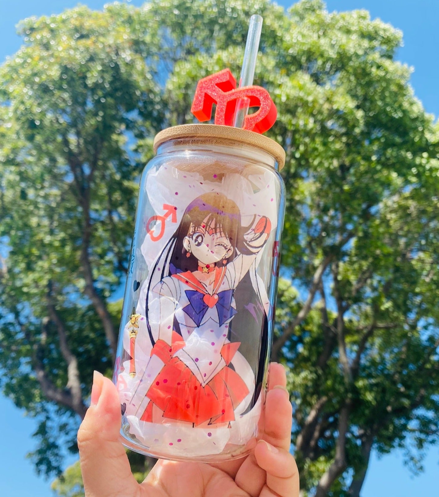 Anime Cup With Straw 