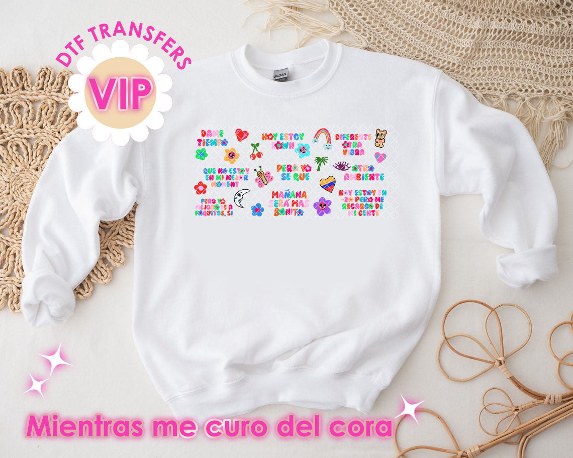 DTF Transfer Mientras me curo el Cora