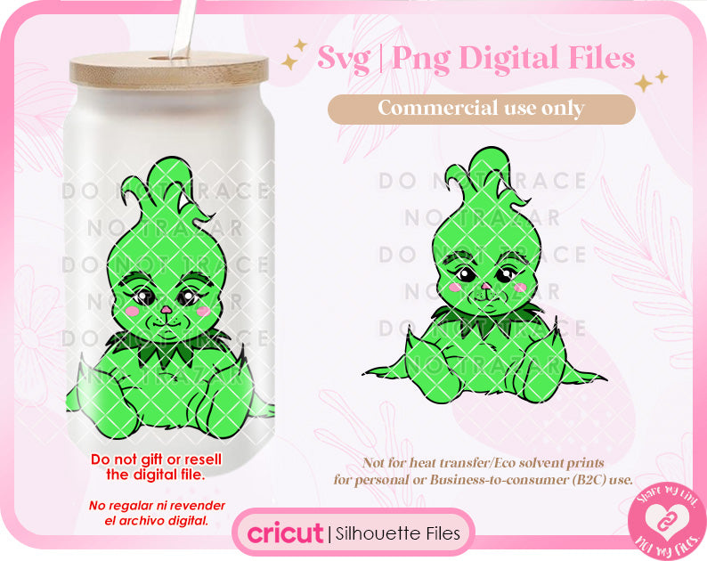Baby Gr#inhhh Stole Christmas Svg & ng Digital File