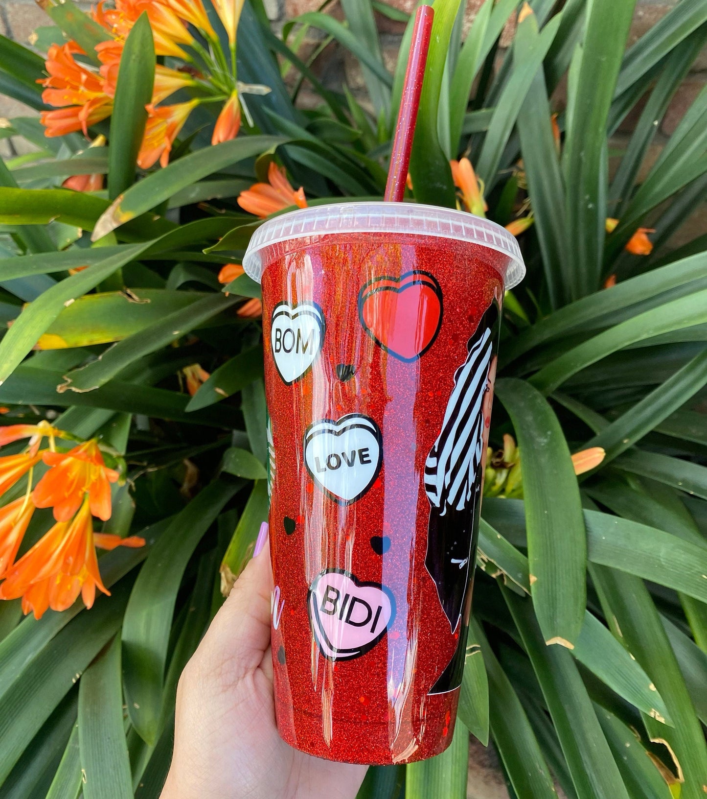 Tejano Queen Venti Iced coffee Tumbler || La Reyna de la cumbia Starbucks Clear Cups & Skinny Tumblers | Personalized Cups