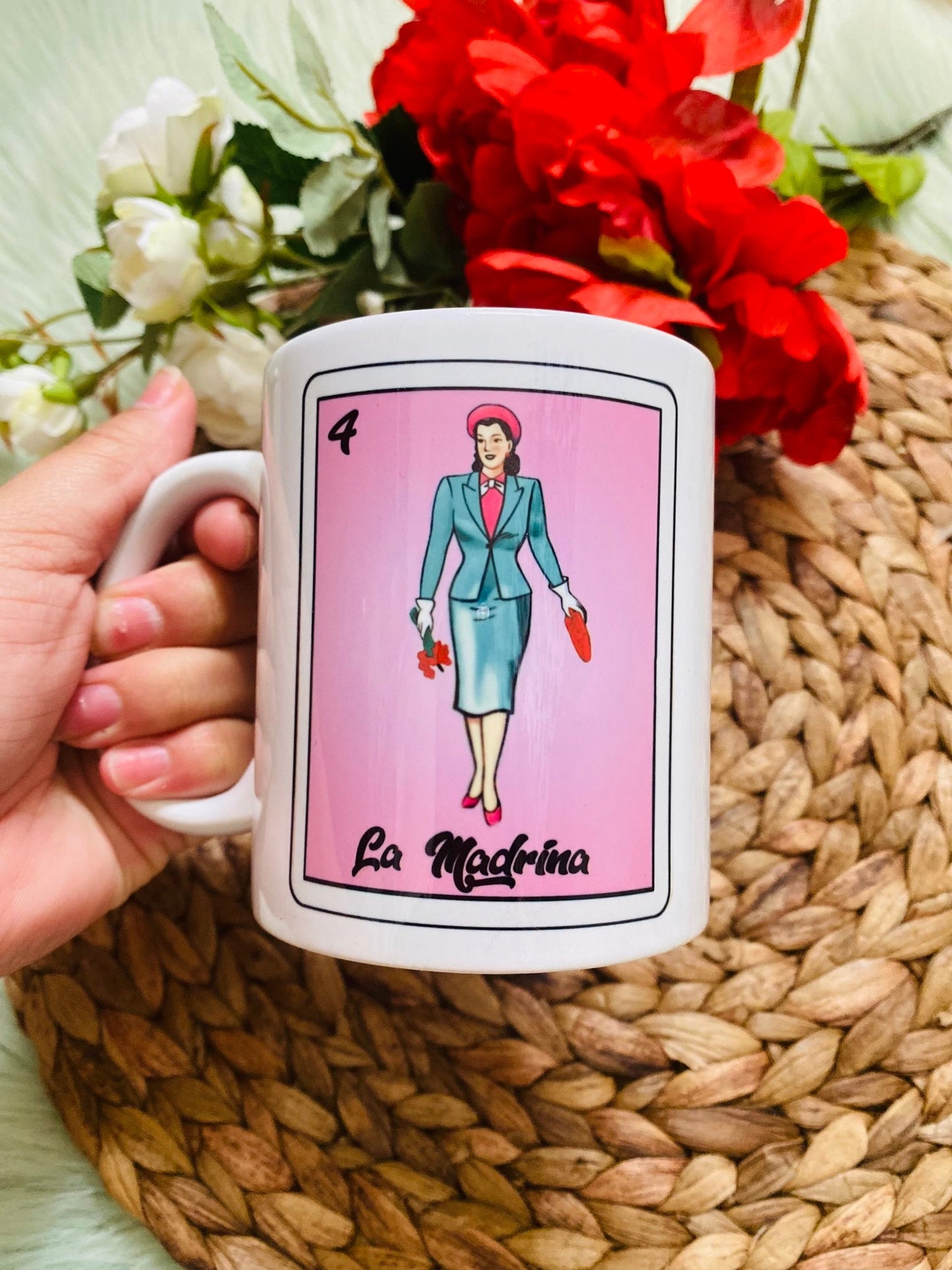 La Madrina Loteria Mug, God Mother Mug