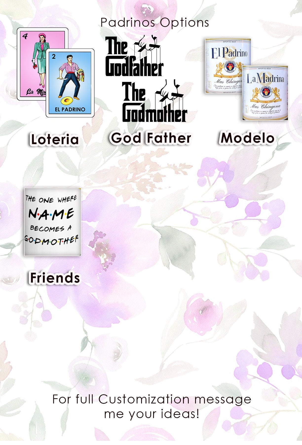 La Madrina Loteria Mug, God Mother Mug