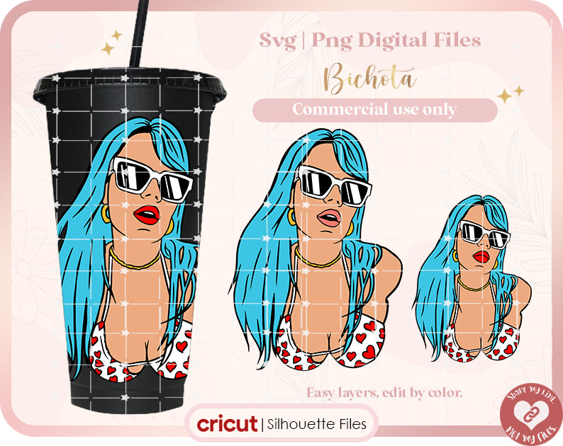 Bichota Karol G Bikini Svg, Png