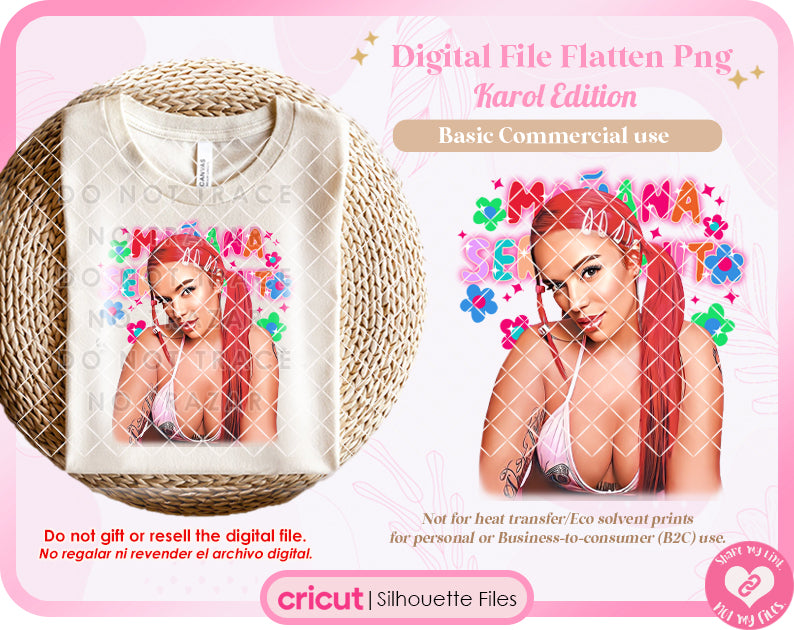 Karol g Manana sera bonito Digital Png only