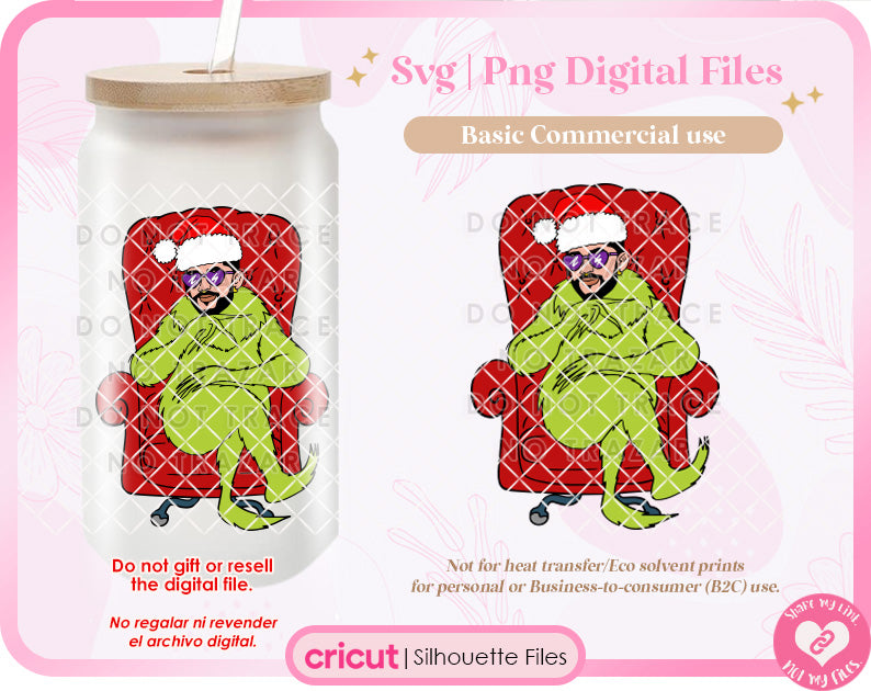 Benito Grinch Santa Svg & Png file