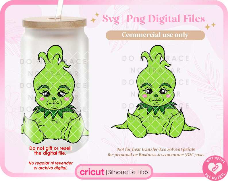 Baby Gr#inhhh Stole Christmas Svg & ng Digital File