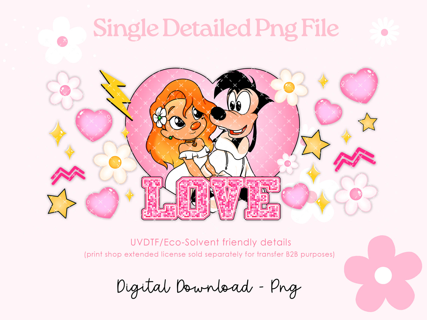 Puppy Love wrap Style 2 Png Digital File