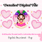 Latina Lele Doll  wrap Detailed Png Digital File