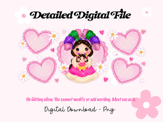 Latina Lele Doll  wrap Detailed Png Digital File