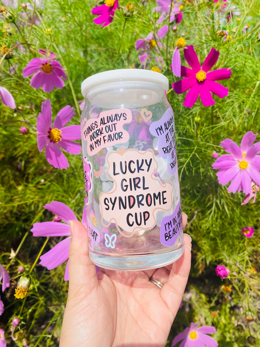 Lucky Girl Syndrome Libbey Glass Cup