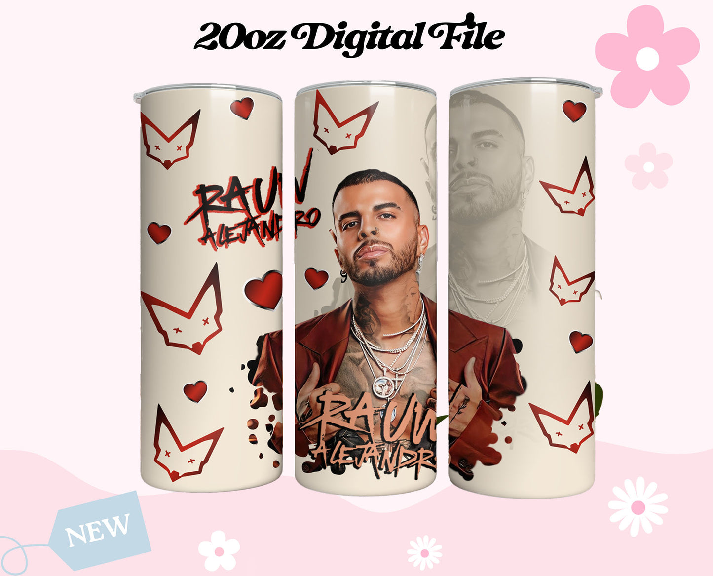 Rauw 20oz Tumbler Png Digital Files