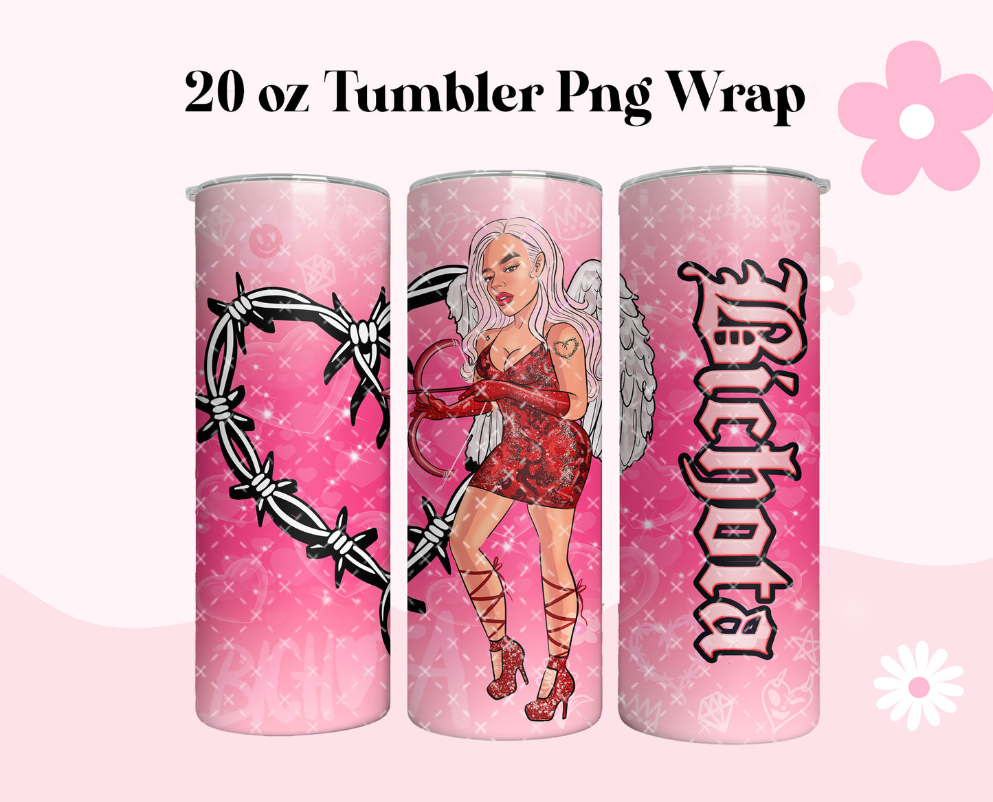 Karol Cupido Valentines Day 20oz Tumbler Png File