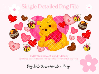 Ohhh Poo# Bear wrap Detailed Png Digital File