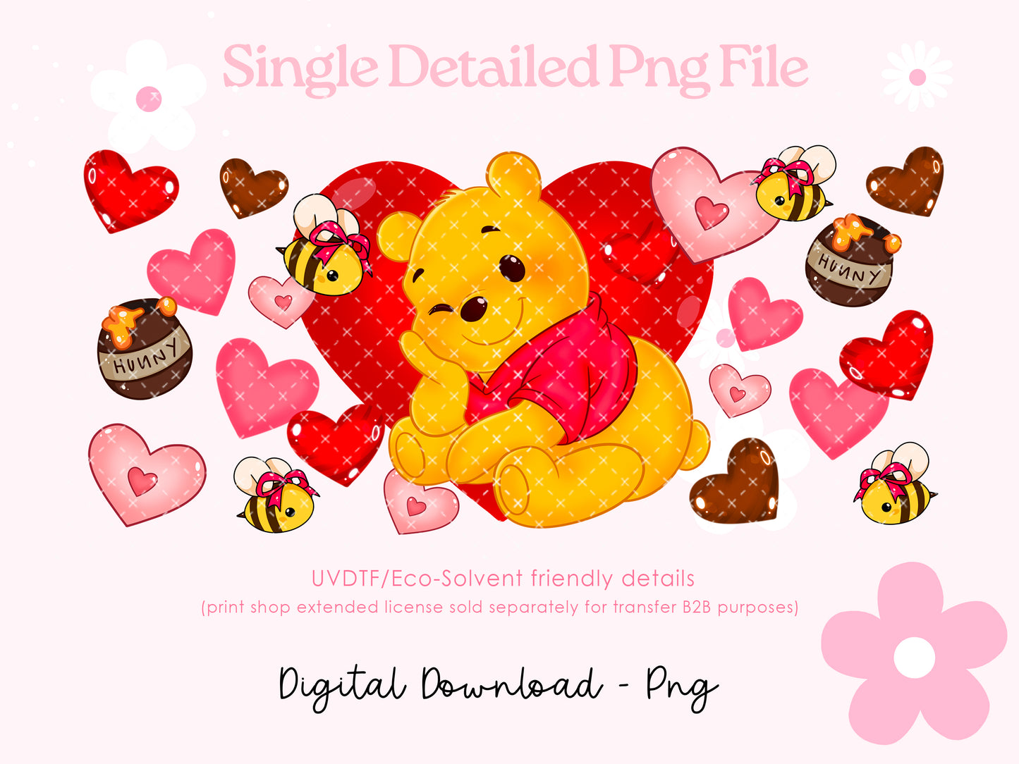 Ohhh Poo# Bear wrap Detailed Png Digital File