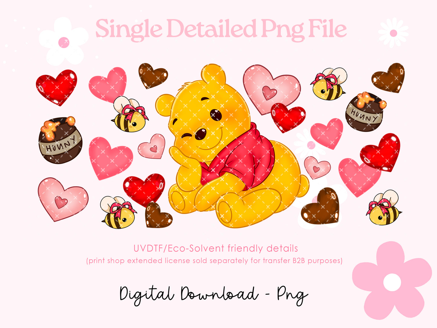 Ohhh Poo# Bear wrap Detailed Png Digital File