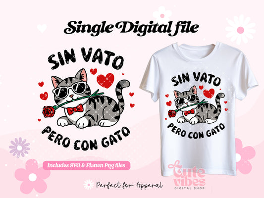 Gatos before Vatos Svg & Png Wrap Digital File