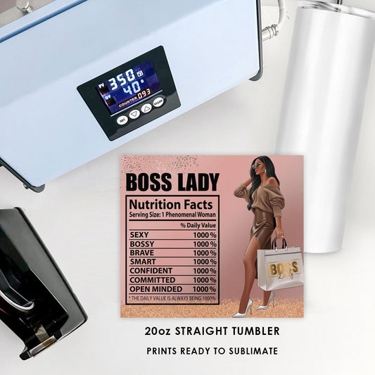 Boss Lady Glam Sublimation Transfer