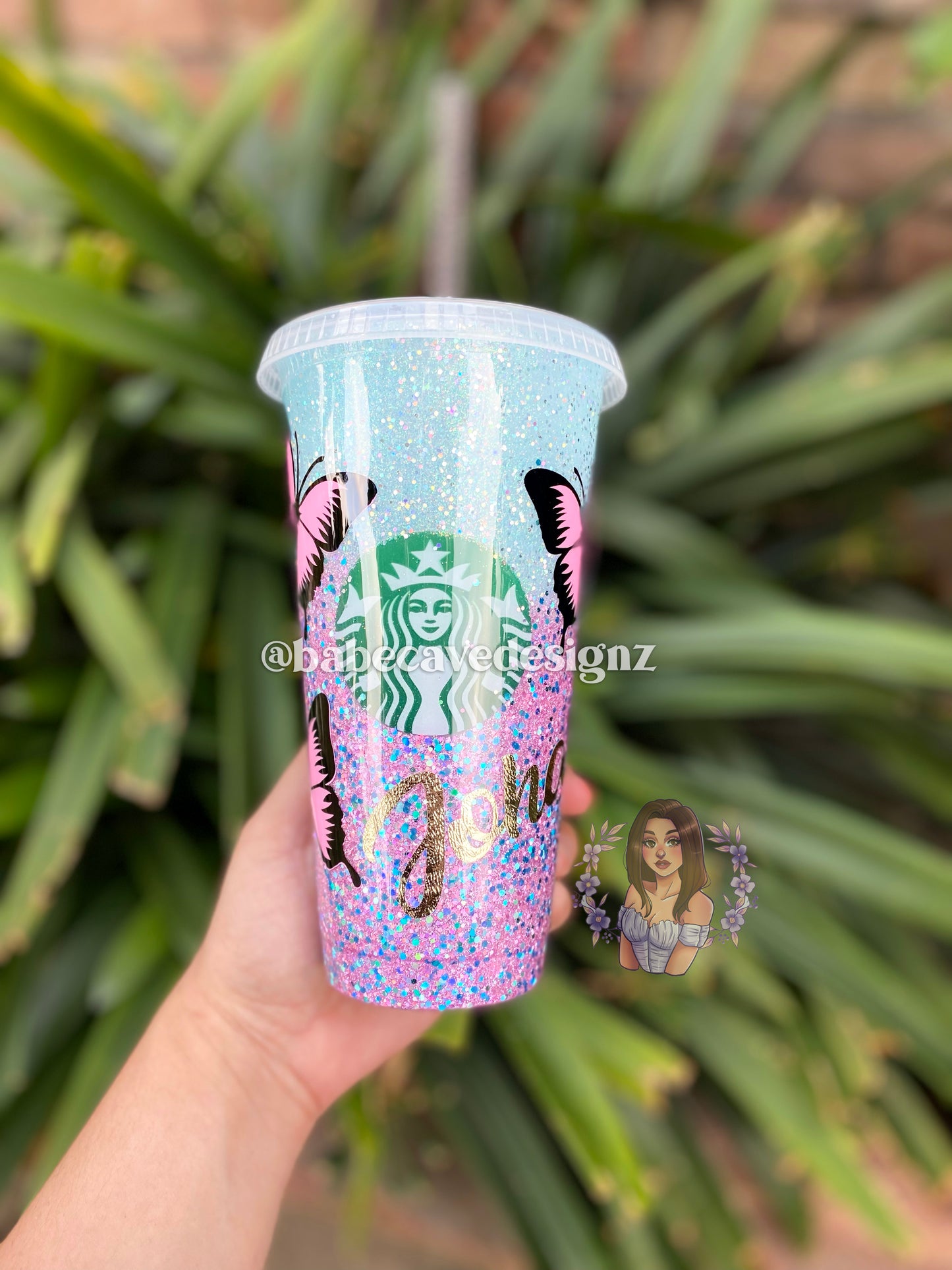 Jenni Rivera Personalized Starbucks Iced Coffee Cup