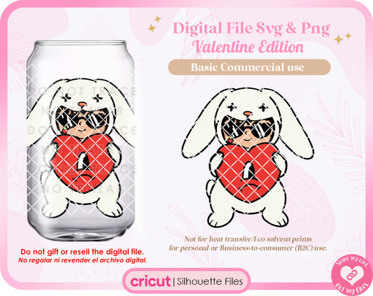 Bunny Love SVG, PNG Digital Download