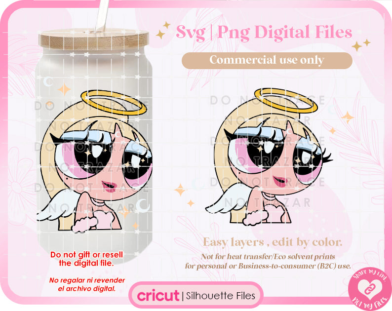 Angel Bubbles SVG, PNG Digital Download