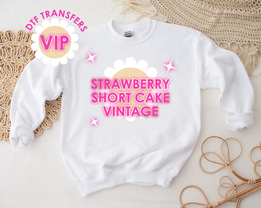 DTF Transfer Strawberry Vintage