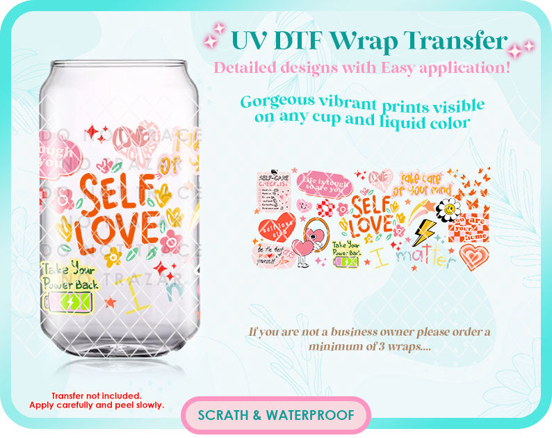 Self Love Groovy UV-DTF Wrap