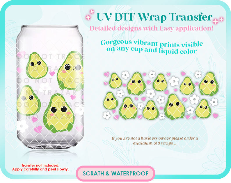 Avocado Love UV-DTF Wrap