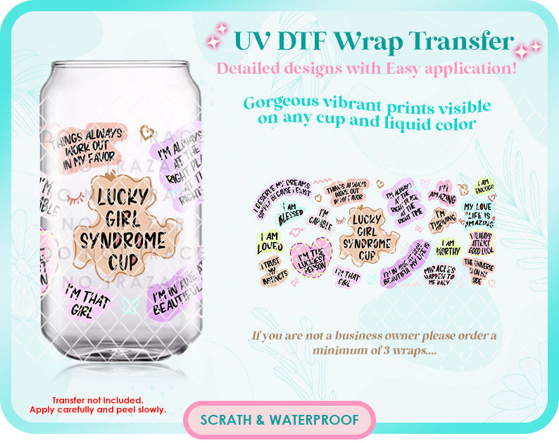 Lucky Girl Syndrome UV-DTF Wrap