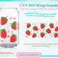 Strawberry Spring UV-DTF Wrap