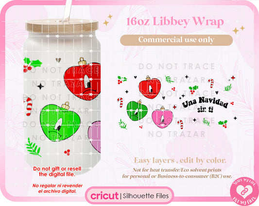 Benito Navidad sin ti Ornaments Libbey wrap Png & Svg